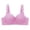 Purple, variant on Gyexs Women's Comfortable Large Size Thin Style Gathering Back Wrapped Bra Bras for Older Women, Black, Size 40