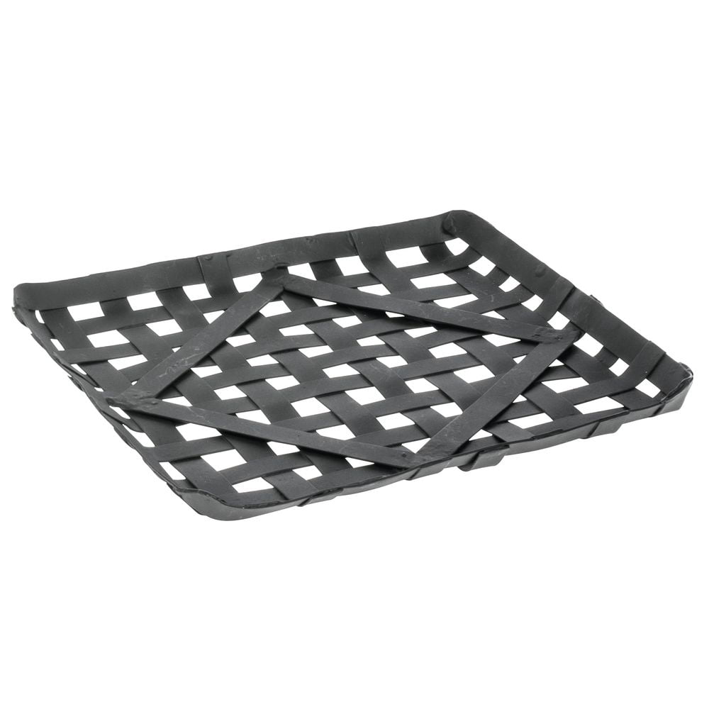 HUBERT® Metal Tobacco Basket Black - 8 1/2"L x 8 1/2"W x 1/2"H