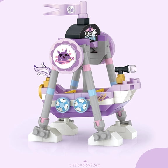 NEW Amusement Park Carousel Pirate Ship Ferris Wheel Halloween Game Street View Building Blocks Kit Girl Bricks Model Kids Toy