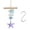 Purple, variant on Lynono Sea Glass Driftwood Wind Chimes Musical Wind Chimes Handcrafted WindchimesG1ftSea Glass Wind Chimes,Handmade Sea GlassW00denWind Chimes,Hanging Decoration