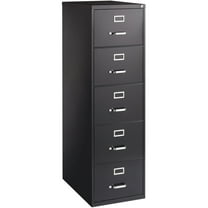 Lorell, LLR48501, Commercial Grade Vertical File Cabinet, 1 Each, Black