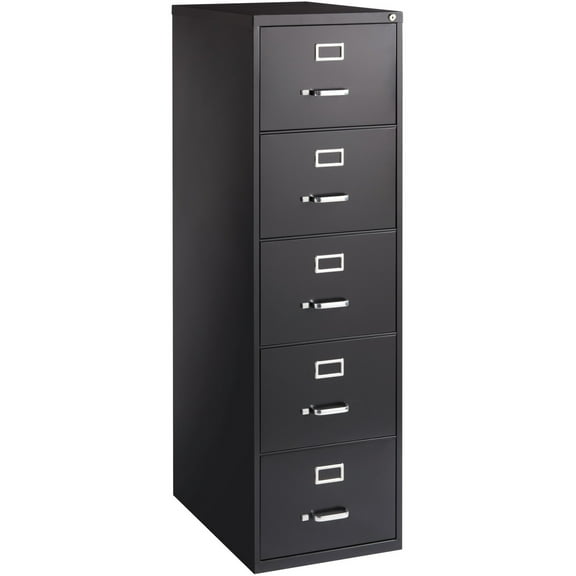 Lorell, LLR48501, Commercial Grade Vertical File Cabinet, 1 Each, Black