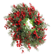 thumbnail image 2 of Holly Christmas Wreath Artificial Garland Door Trim Xmas Hanging Pendant Man Decorations Heart, 2 of 5
