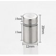 thumbnail image 2 of 20 Pcs Glass Spacer, Stainless Steel Wall Mount For Advertising Nails, For Plaques And Sign Displays (silver)12mmx20mm, 2 of 5