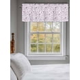 thumbnail image 3 of Vintage Wallpaper Valances for Windows Purple Flower Plants Vintage Rod Pocket Curtains Valance Short Window Treatment Drapes for Living Room, Bedroom Bathroom 42"&nbsp;W x 12" L, 3 of 5