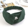 thumbnail image 4 of Diademas sólidas de gamuza para mujer, diademas elásticas con nudo de turbante, tocado con nudo para niñas, accesorios para envolver el Ropa, zapatos y accesorios Miscelánea Tipo 2 Verde Guardurnaity PS12333-07, 4 of 4