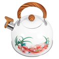 thumbnail image 5 of Whistling Tea Kettle White Stainless Steel with Anti-Scald Handle for Home Use, 5 of 5