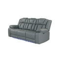 thumbnail image 6 of Global Furniture USA U7068 Grey 10 Power Reclining Sofa with Drop Down Table, Wireless Charger. LED and USB, 6 of 7