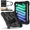 Black, variant on Case for iPad Mini 7 A17 Pro 2024 / iPad Mini 6 2021 8.3 Inch with Rotating Stand Pencil Holder Hand/Shoulder Strap, Heavy Duty Shockproof Protective Cover for iPad Mini 7th/6th Generation 8.3"
