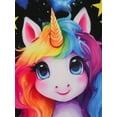 thumbnail image 6 of ATAIKU 3D HD Printed 3-12Y Little Girls Unicorn 2-Piece Pajamas Set Kids Girl Short Sleeve Tee and Shorts Sleepwear Toddler Pjs Jammies, 6 of 12