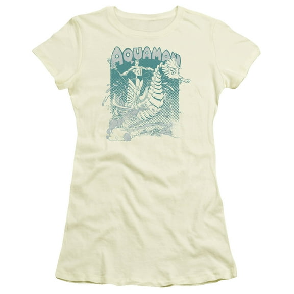 Dc - Catch A Wave - Juniors Teen Girls Cap Sleeve Shirt - Small
