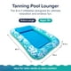 thumbnail image 2 of Tumbona inflable para broncearse para piscina, tamaño Aqua, tamaño extra grande, color verde azulado, 2 of 7