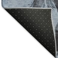 thumbnail image 5 of Addison Rugs Mayfield Premium Machine Washable Transitional Animal Denim Round Rug, 8' X 8' Machine Washable Transitional Animal Denim Oversized Sherpa Throw Blanket, 5 of 6