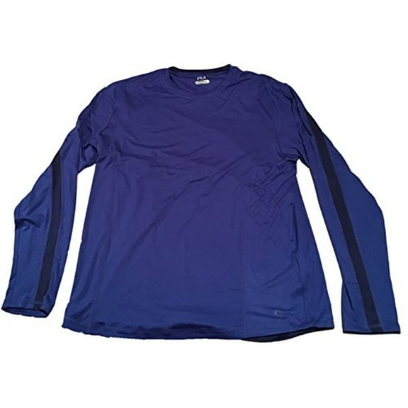 Fila Mens Wicking Long Sleeved Shirt, Xl, Blue