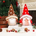 thumbnail image 3 of Wosthever Gnomo muñeca Navidad colgante escritorio ornamento mano de obra dulce regalo tela atractivo multiusos lindo diseño decoración de Kits de decoración para fiestas Marrón, 3 of 6
