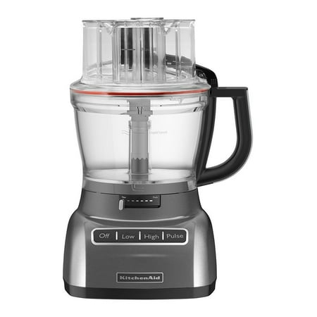 KitchenAid RKFP1333QG 13-Cup Food Processor with ExactSlice System - Liquid Graphite (CERTIFIED (Best Price Kitchenaid 13 Cup Food Processor)