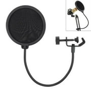 Studio Microphone Double Flexible Layer Mask Wind Screen Mic Pop Filter Shield