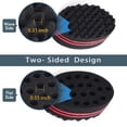 thumbnail image 5 of 2-Pack Hair Sponge Brush for Twists & Dreads – Magic Curl Sponge for 360 Waves, Afro Curls & Coils – Twist Tool for Black Men, Women & Short Natural Hair – Barber Grade Styling Sponge Set, 5 of 7