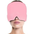 thumbnail image 1 of Ice Pack Compression Headgear Cap for Migraine Relief with Stretchable Blindfold Eye Mask and Comfortable Gel, 3 Colors, 1 of 4