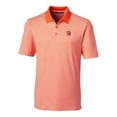 thumbnail image 2 of Men's Cutter & Buck Orange Tampa Bay Buccaneers Throwback Logo Forge Tonal Stripe Stretch Polo, 2 of 3