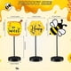 thumbnail image 2 of ¡Gran oferta! Letrero de decoración del hogar con girasol y abeja de limón, bloque de madera de pie alto y rústico de madera, 2 of 2