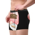 thumbnail image 2 of Pofeuu Coffee Gnome (1) Print Men’s Boxer Briefs, Moisture-Wicking Underwear, Regular,Trunk-Small, 2 of 5