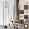 thumbnail image 4 of Floor Lamp for Living Room Bedroom Office with 3 Color Temperature LED Bulb Beautiful flower peony sketch Modern Standing Lamp, Dimmable Corner Floor Lamp with Remote, 4 of 5