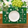 thumbnail image 4 of Table Placemats Set of 4, 12x18 Inch Seasonal Anniversary Holiday Table Mats for Party Kitchen Dining Decoration, 4 of 7