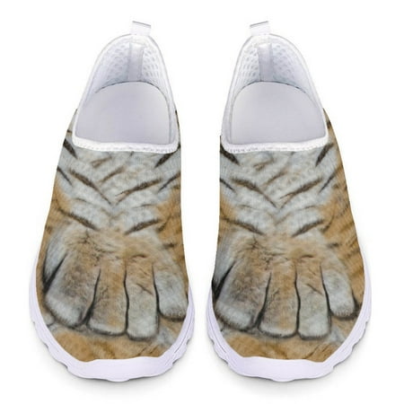 

Cute Animal Tiger Foot Print Summer Light Woman Flat Shoes Loafers Women Casual Shoes Mesh Slip On Flats Sneaker Ladies Sneakers
