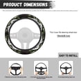 thumbnail image 6 of Uorisanigo Camo Print Warm Steering Wheel Cover for Winter Unique Fluffy Steering Wheel Cover Breathable Car Steering Wheel Protector with Elastic Edge 15 Inch Car Accessories Gift for Holiday, 6 of 8