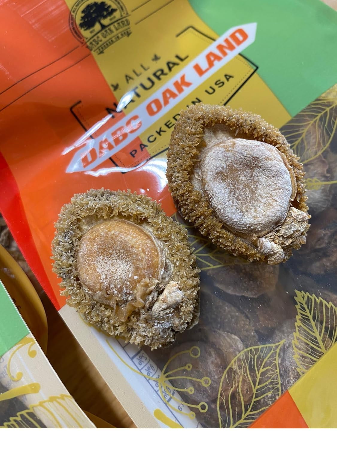 Dried Abalone from South Africa,100% Natural Sun Dried Seafood Jerky Dried Meats 10~15pcs/ 8OZ Bag Grocery Gourmet Food Meat Seafood
