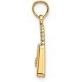 thumbnail image 2 of 14K Yellow Gold W/Rhodium Purse Charm - 12.3mm, 2 of 6