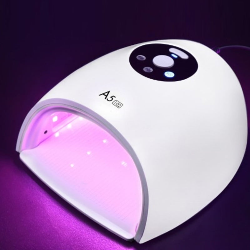 SUN5 48W UV LED Nail Lamp - Professional Nail Dryer for Gel Polish, Fast Curing Light with Sensor, No-Hands-Blackening Technology, Manicure Machine for Home Use