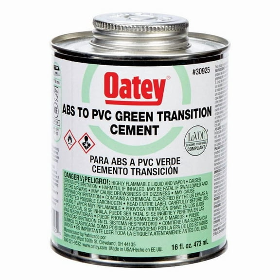 Oatey Supply Chain Services 4639795 16 oz Cement ABS & PVC Green