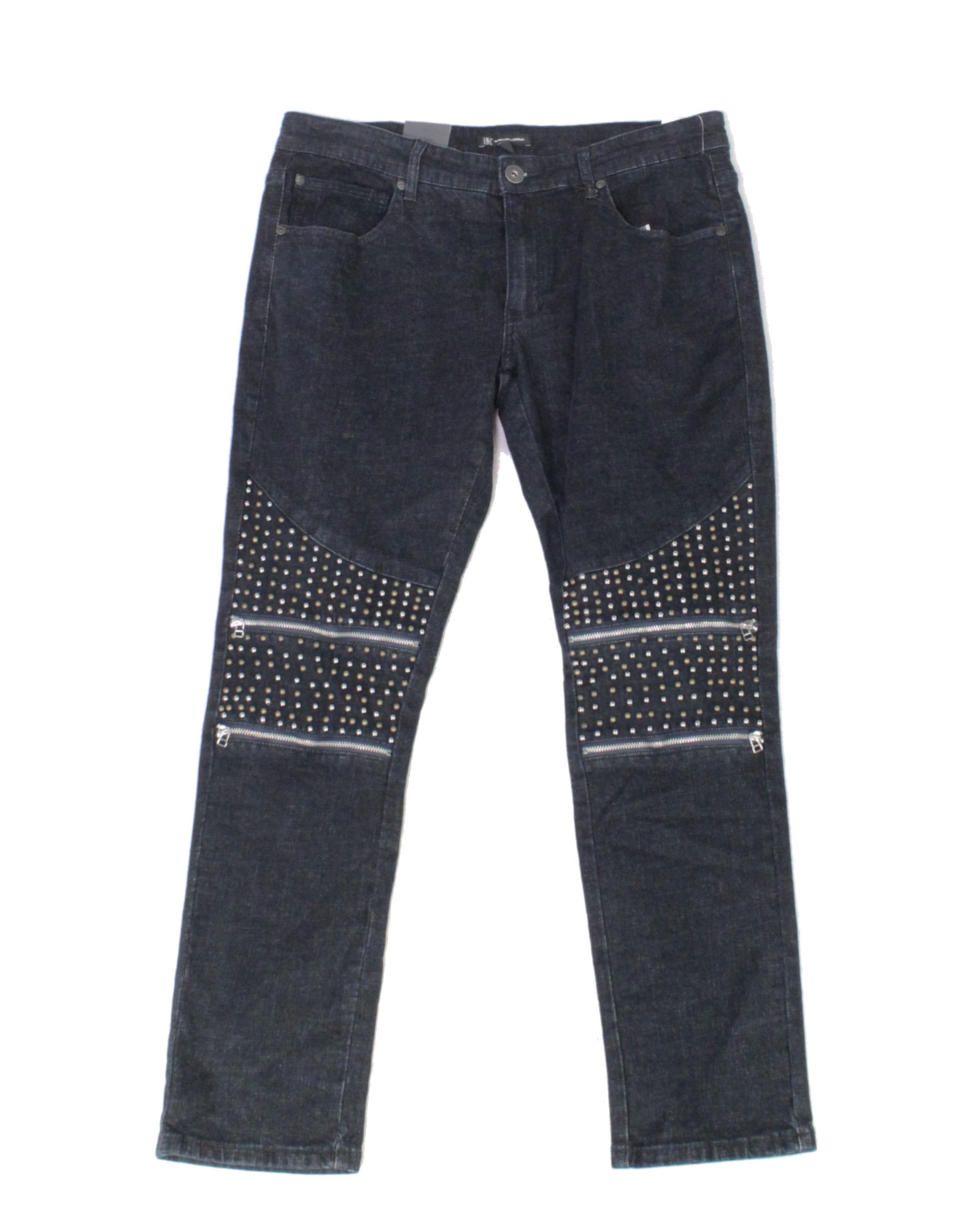 INC Jeans - Mens Jeans Dark Blue 34x34 Embellished Slim Skinny Stretch ...