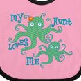 thumbnail image 4 of Inktastic My Aunt Loves Me Octopus Boys or Girls Baby Bib, 4 of 4