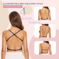 thumbnail image 4 of COMFREE Low Back Bras for Women Deep U Plunge Backless Bras Seamless Halter Bras Wire Lifting Low Cut Bra, 4 of 6