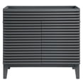 thumbnail image 5 of Modway Render 35" MDF and Particleboard Bathroom Vanity Cabinet in Gray, 5 of 8