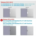 thumbnail image 3 of IBENZER Compatible with MacBook Pro 15 Inch Case 2015-2012 A1398, Hard Shell Case with Keyboard Cover & Screen Protector for Old Version Mac Pro Retina 15, Lavender Gray, W-R15-LVGY+1, 3 of 9