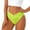 Yellow, variant on Womens Swim Shorts Swimsuit Bottoms Full Coverage Dark Green Mid Rise High Leg Bikini Bottom Bathing Suit Bottoms