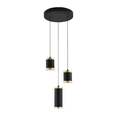 E22943-BKGLD-ET2 Lighting-Cuff - 27W 3 LED Pendant-8.75 Inches Tall and 11.75 Inches Wide