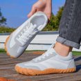 thumbnail image 4 of Unisex Adult Fashion Sneakers Women Men Breathable Mesh Casual Walking Sneakers Lightweight Low Top Lace Up Shoes, 4 of 7