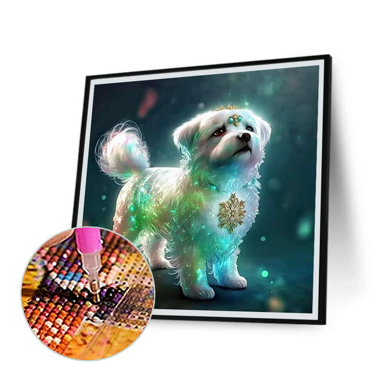 Maltese Dog Pet, 5D Diamond Painting Kits