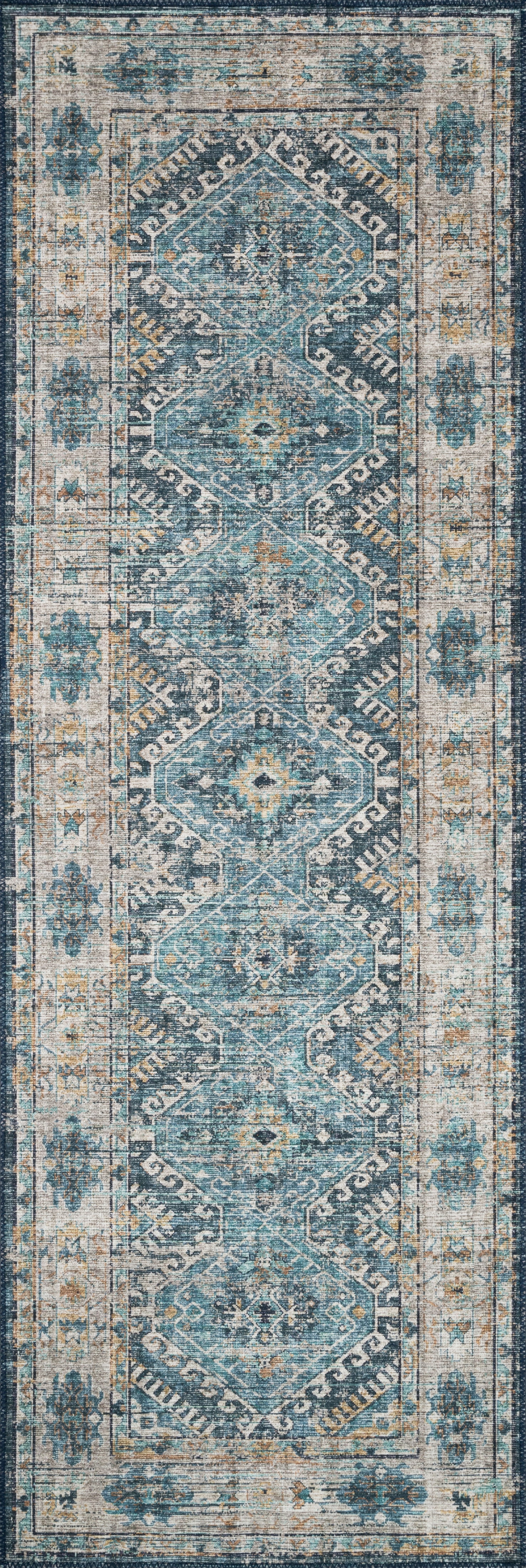 Loloi Skye Denim / Natural 6'-0" x 9'-0" Area Rug