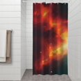 thumbnail image 2 of Colorful Starry Sky and Universe Modern Waterproof Shower Curtain Set with 12 Hooks, Washable Decorative Bathroom Shower Curtain, 2 of 6