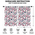 thumbnail image 2 of Blackout Kids Curtains,Red White Blue Baseballs and Stars Pattern Childrens Insulated Curtains Set Of 2,Bedroom Essentials,Toddler Room Decor 42"x63", 2 of 5