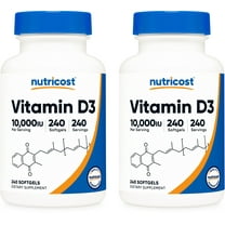 Nutricost Vitamin D3 10,000 IU Supplement, 240 Soft Gel Caps