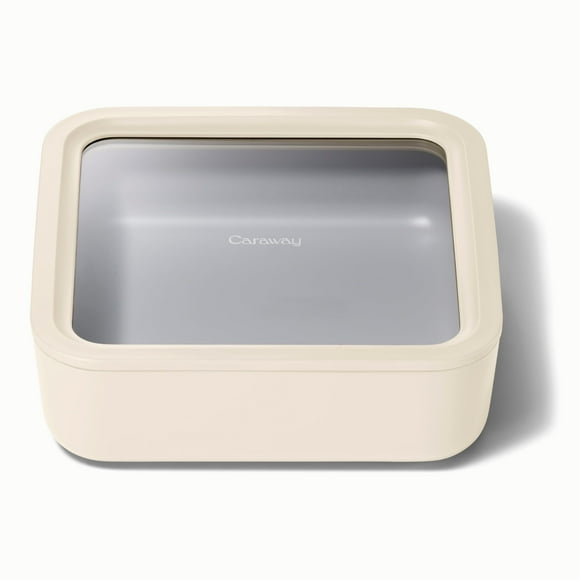 Recipiente de vidrio de alcaravea de 2.4 L para almacenamiento de alimentos con revestimiento cerámico