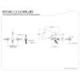 thumbnail image 3 of Kingston Brass KS1248WLLBS Wilshire Wall Mount Bridge Kitchen Faucet with Brass Sprayer, Brushed Nickel, 3 of 3