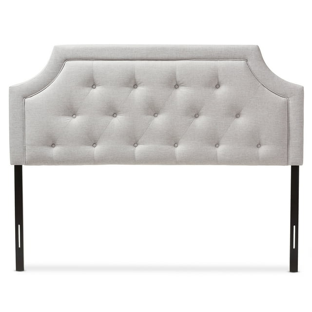Baxton Studio Mars Modern and Contemporary Greyish Beige Fabric Full Size Headboard